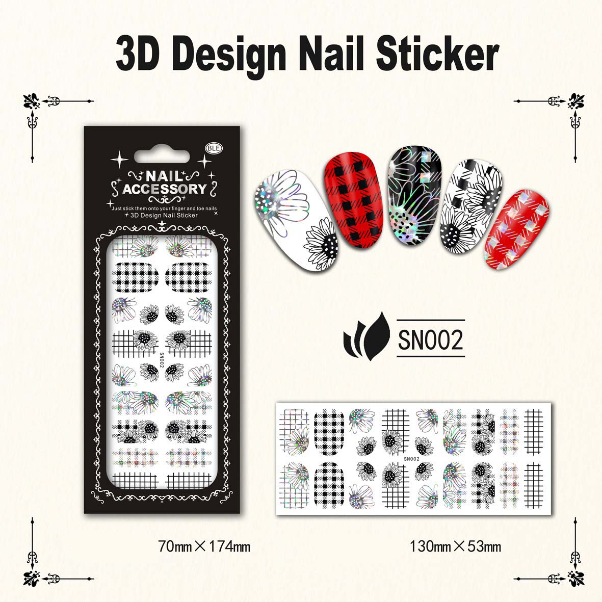 SAMOLEPÍCÍ ozdoby na nehty 