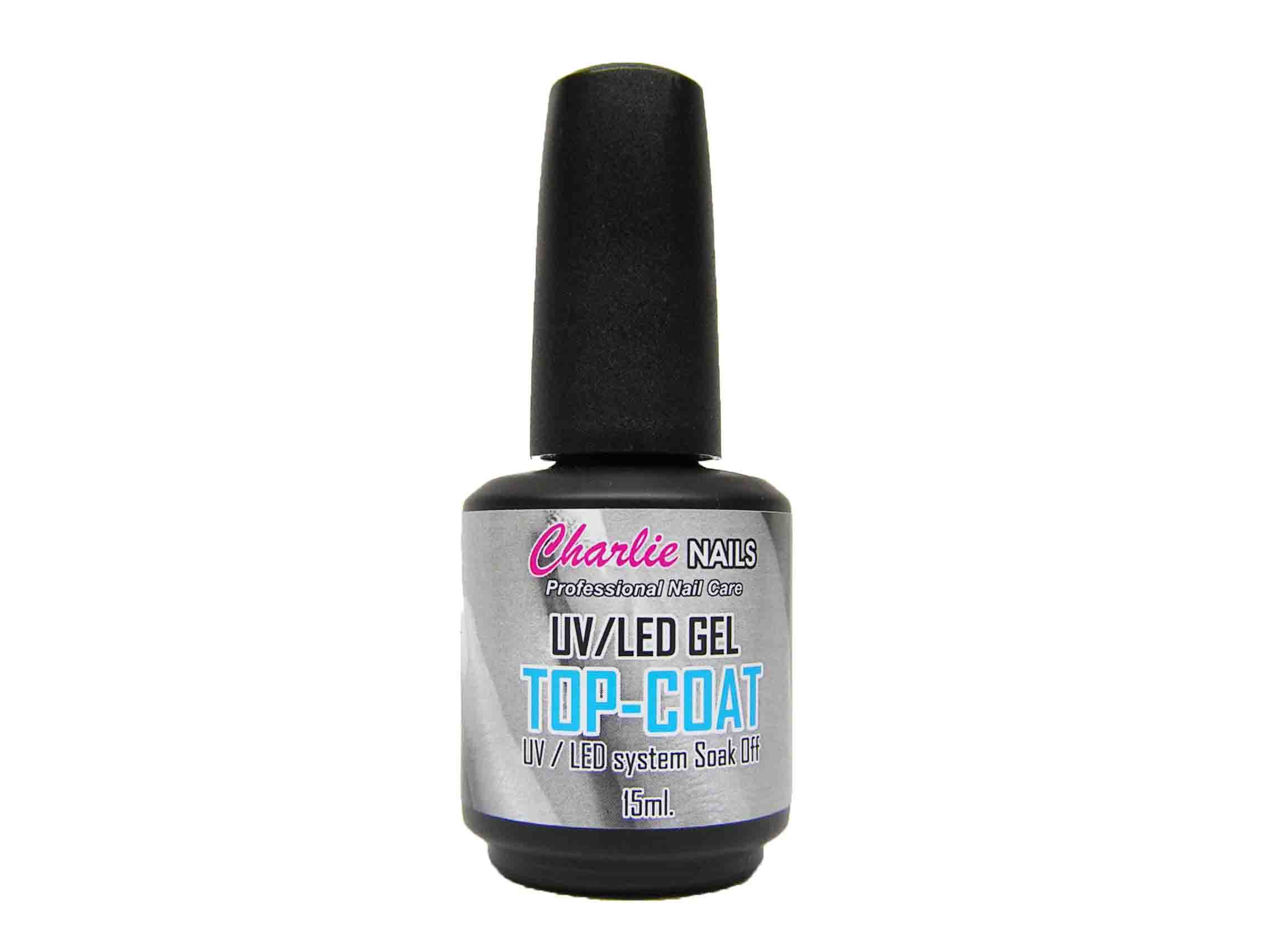 Charlie UV/LED Gel lak na nehty -Top coat 15ml. (poslední krok)