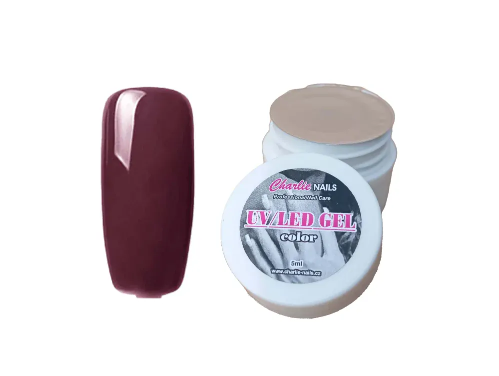 Charlie UV/LED gel 5ml červený č.125