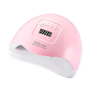 LED/UV lampa na nehty 120W - růžová