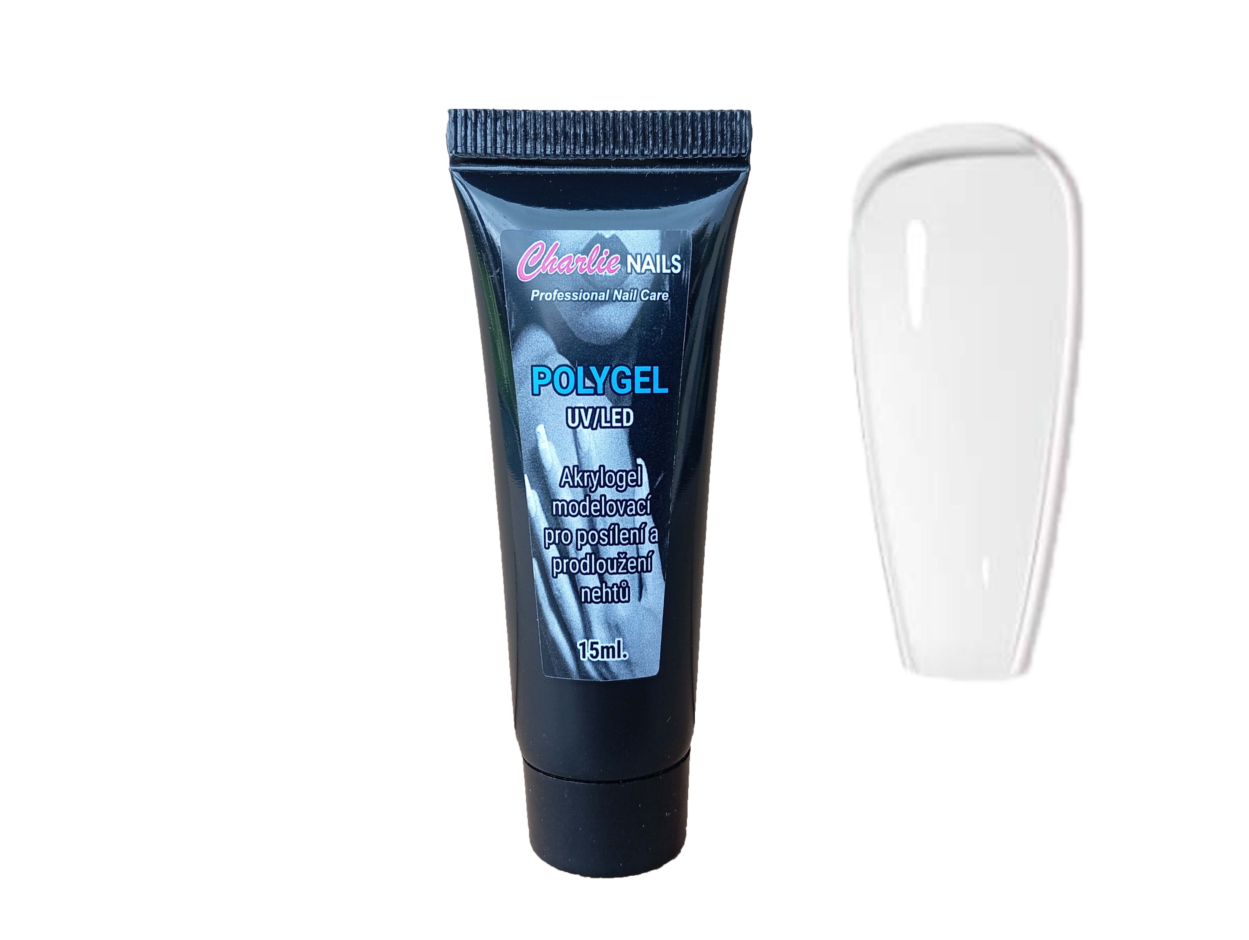 Charlie nails PolyGel 15ml. č.5 průhledný