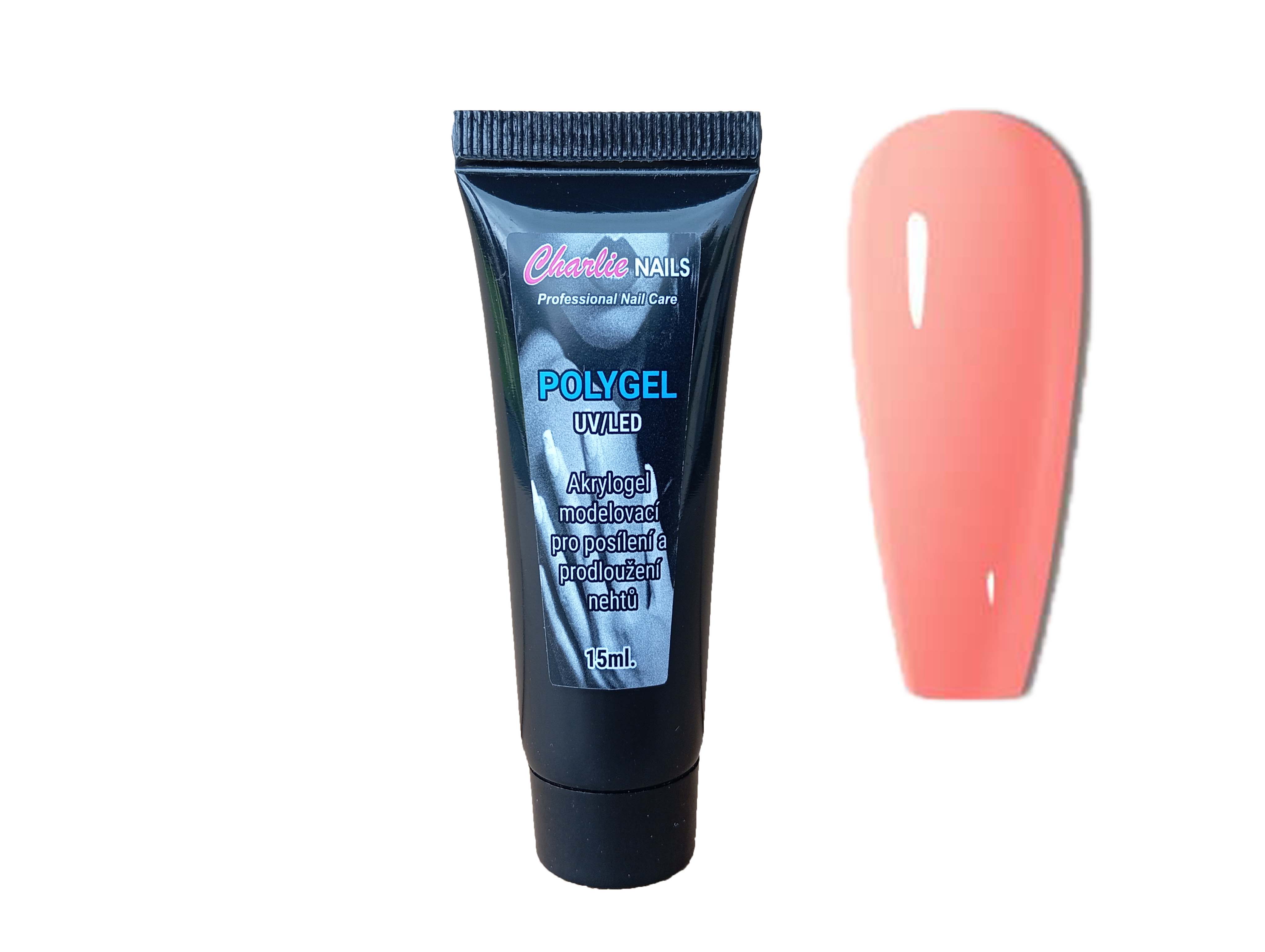 Charlie nails PolyGel 15ml. č.7 růžový