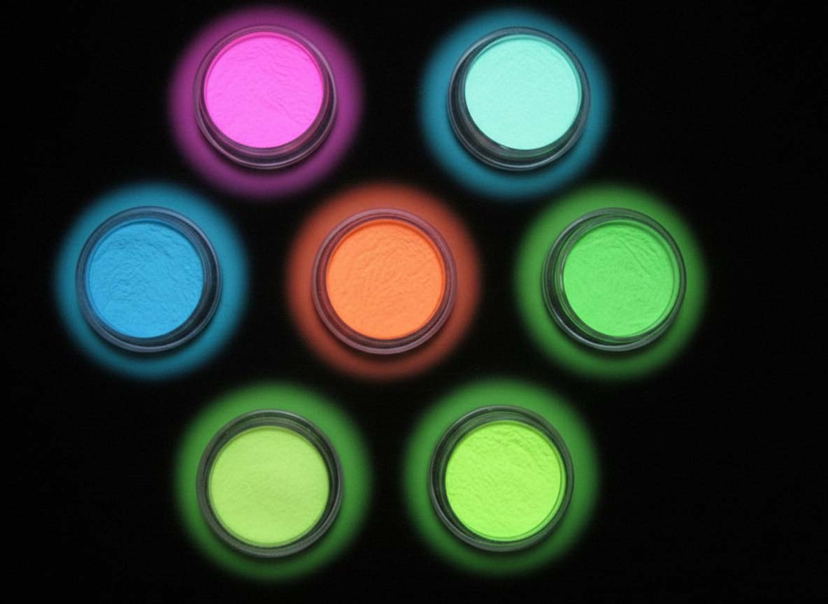 Svítící pigment - sada 7ks.