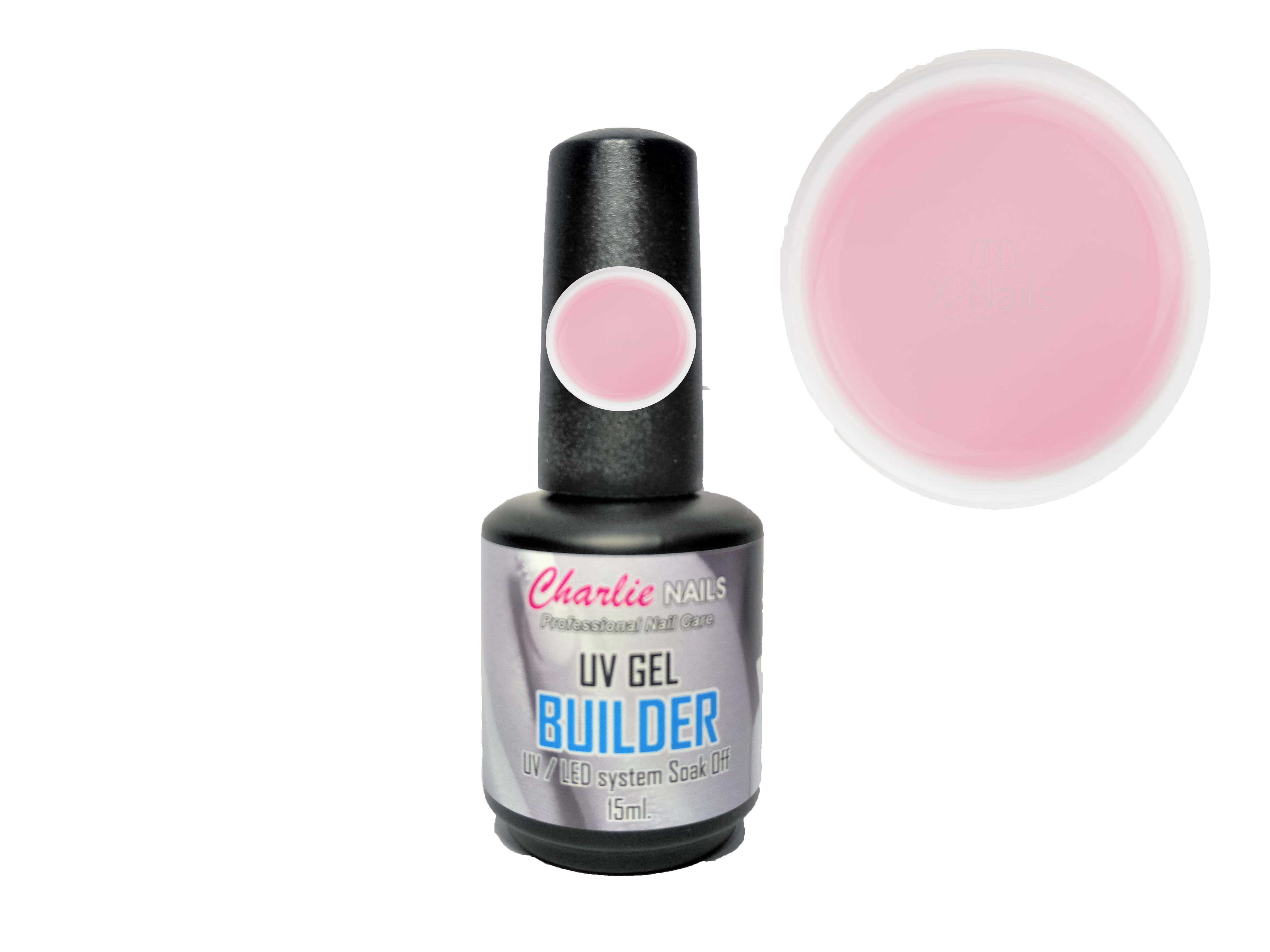 Charlie UV/LED GEL Builder - růžový 15ml.