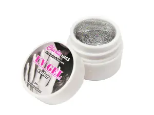 Charlie UV/LED gel 5ml - stříbrný glitter č.409