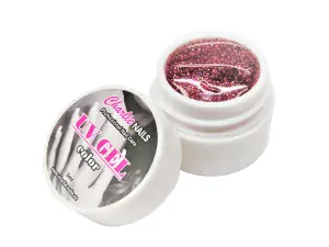 Charlie UV/LED gel 5ml - fialový glitter  č.410
