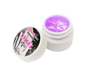 Charlie UV/LED gel 5ml - fialový glitter  č.417