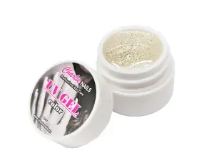 Charlie UV/LED gel 5ml - stříbrný glitter č.419