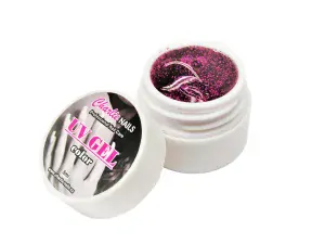 Charlie UV/LED gel 5ml - fialový glitter č.420