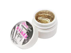 Charlie UV/LED gel 5ml - zlatý glitter č.425
