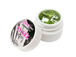 Charlie UV/LED gel 5ml - zelený glitter č.427