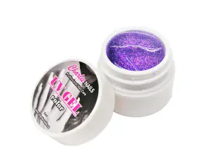 Charlie UV/LED gel 5ml - fialový glitter  č.431