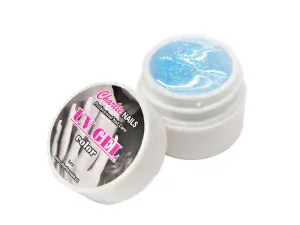 Charlie UV/LED gel 5ml - modrý glitter č.433