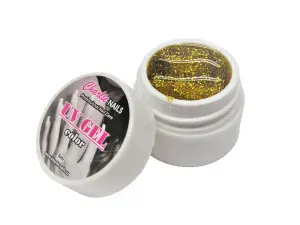 Charlie UV/LED gel 5ml - zlatý glitter č.436
