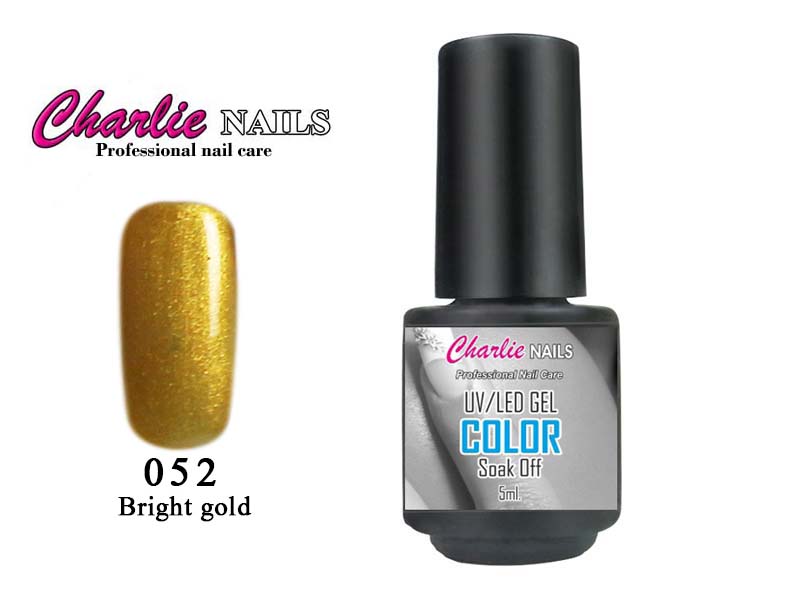 Charlie UV/LED Gel lak 5ml. č.52 zlatý