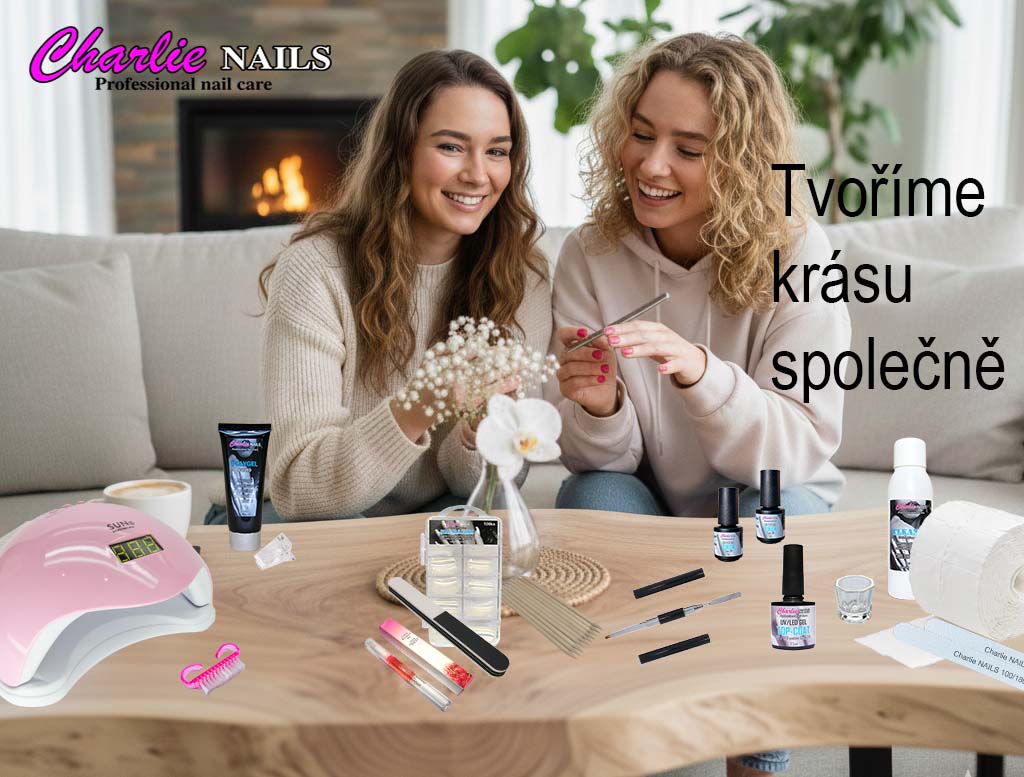 Startovací sada na Polygel nehty XXL 48W růžová