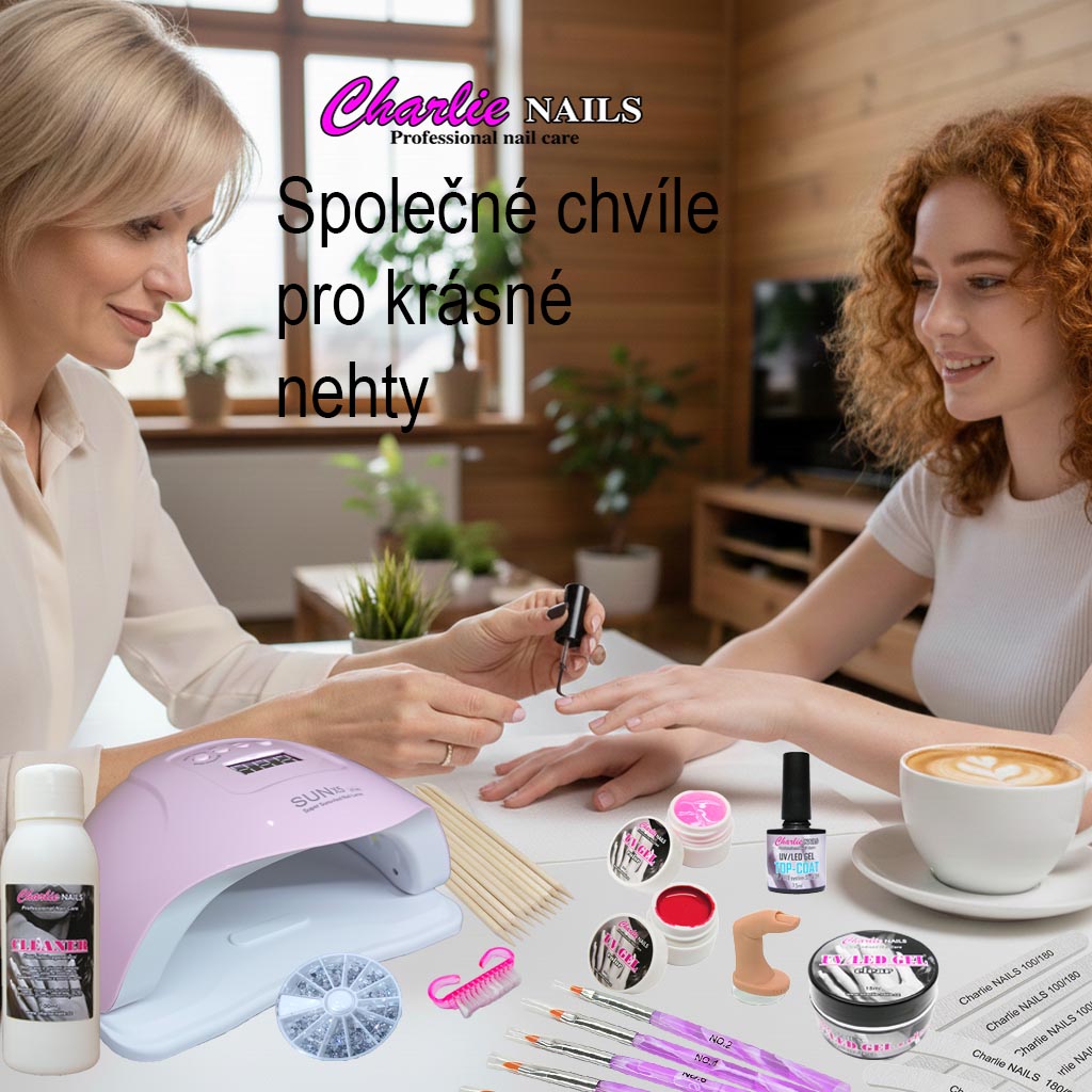 Startovací sada na gelové nehty XXL 120W  růžová