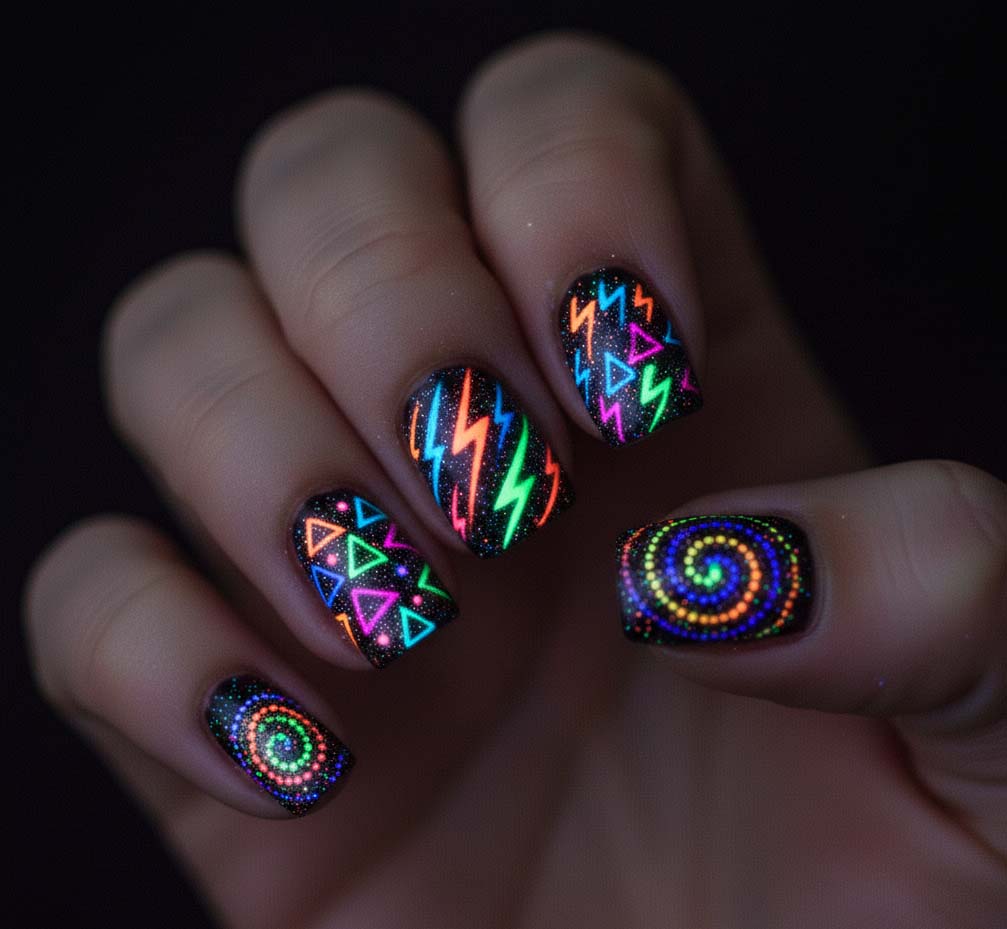 Svítící pigment - sada 5ks.