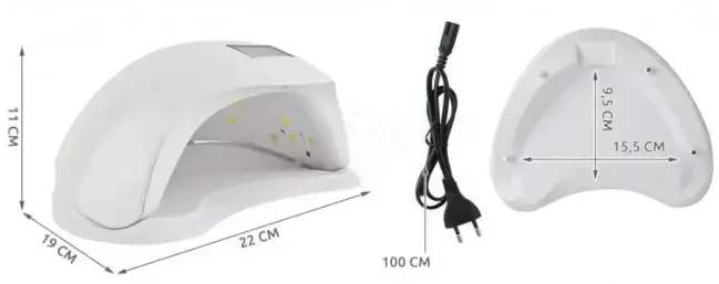 LED/UV  lampa na nehty 48W - bílá