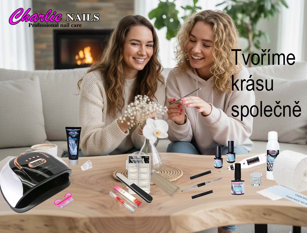 Startovací sada na Polygel nehty XXXL 256W bílá s bruskou