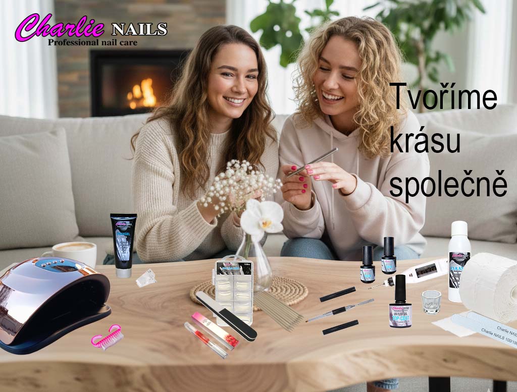 Startovací sada na Polygel nehty XXXL 150W zlatá s bruskou 10W