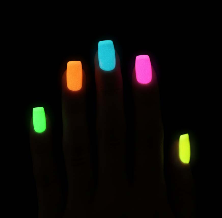 Svítící pigment - sada 5ks.