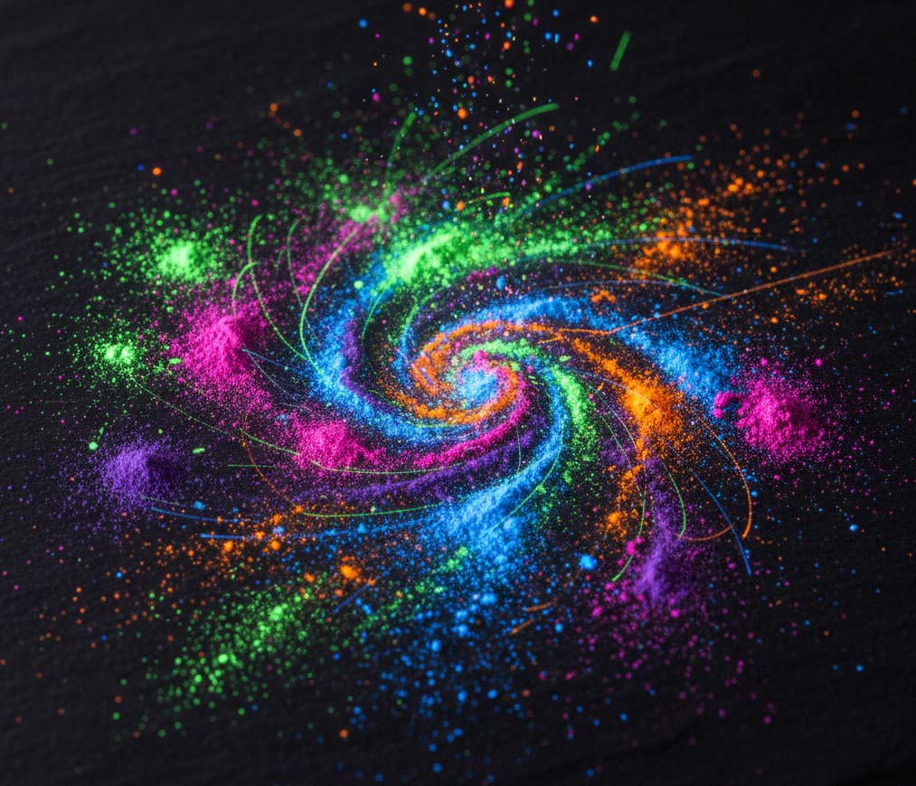 Svítící pigment - sada 7ks.