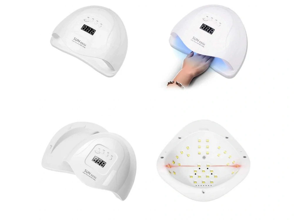 LED/UV  lampa na nehty 120W - bílá