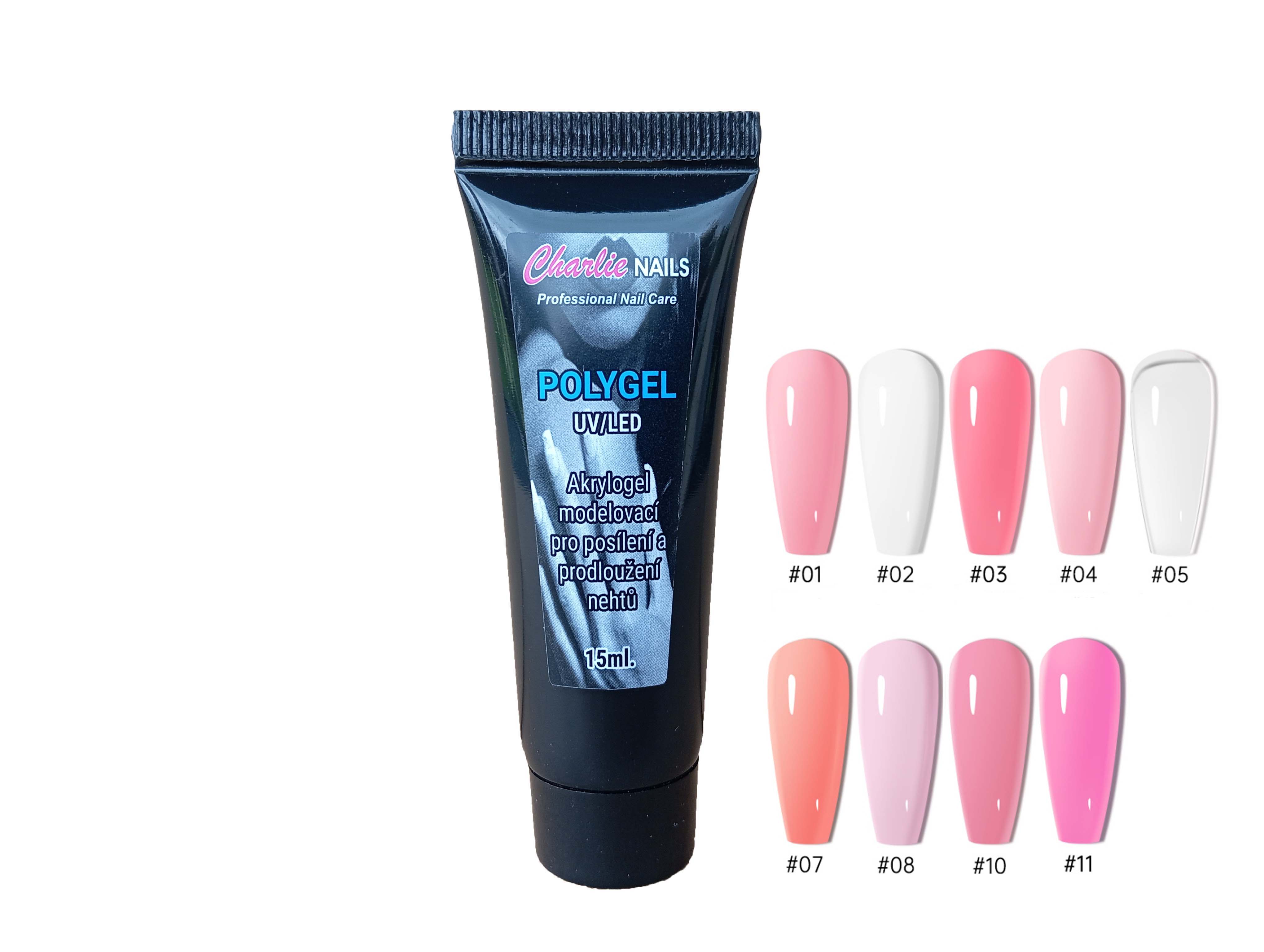 Startovací sada na Polygel nehty XXL 120W růžová