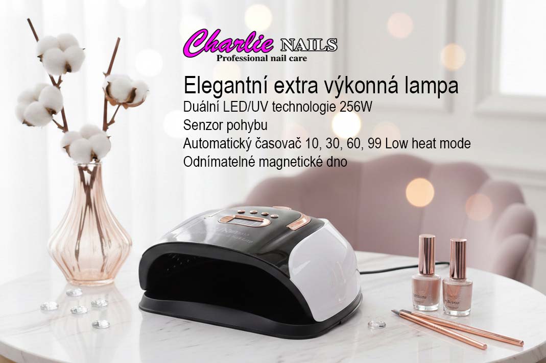 Kompletní sada na gelové nehty Intuition s bruskou a lampou 256W bílá